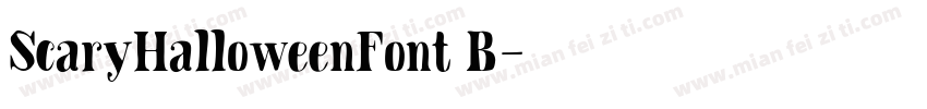 ScaryHalloweenFont B字体转换